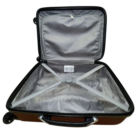 Verdi Men’s Burgundy Travel Carry-On Spinner Wheels Rolling Luggage Suitcase - Picture 8 of 10